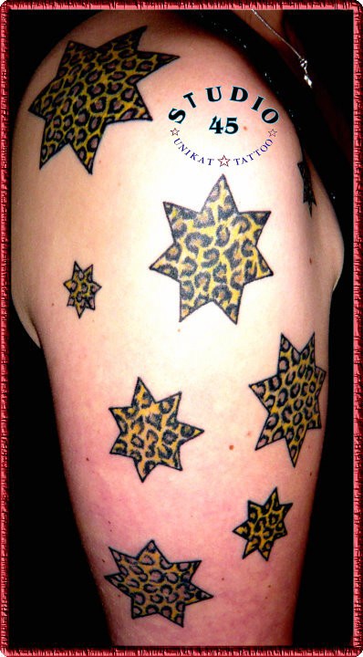 7-Zack Sterne Leopard Tattoo Recklinghausen STUDIO 45