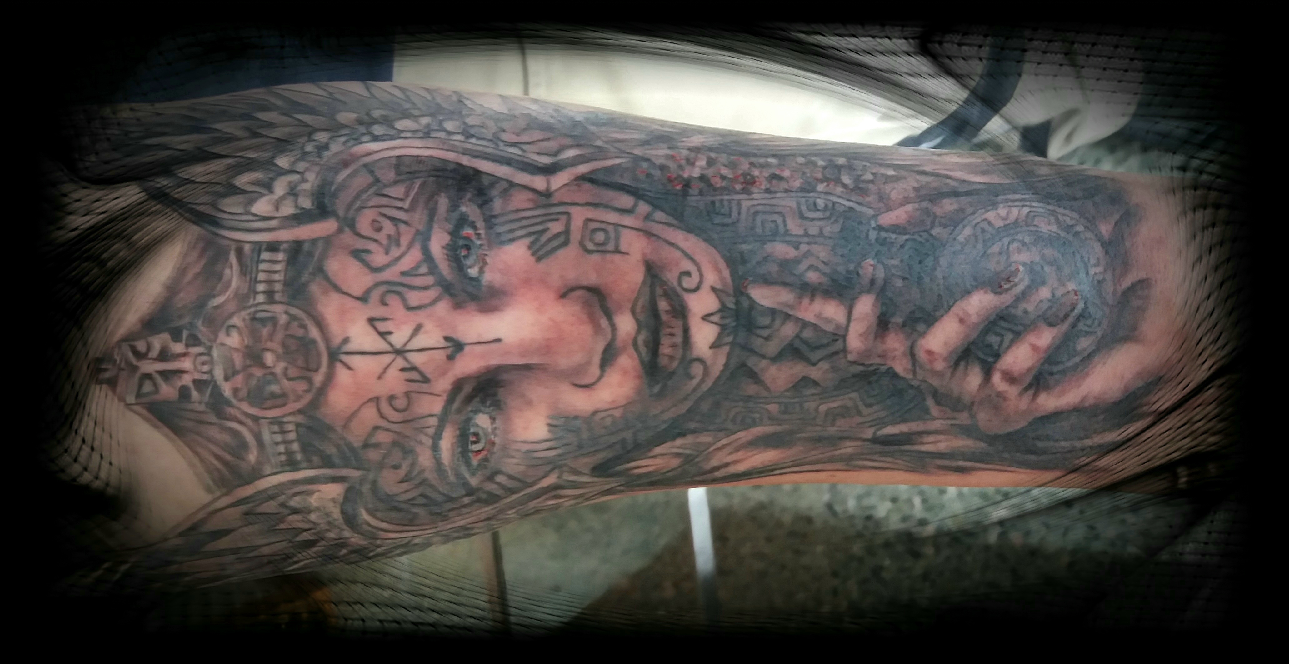 Nordische Schildmaid Wikinger Kriegerin Tattoo Recklinghausen STUDIO 45