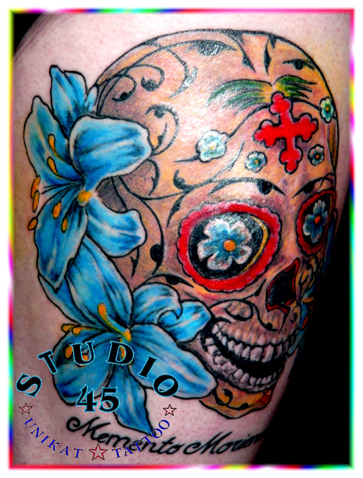 Mexico Oberarm Tattoo www.TaTTooMariO.de Recklinghausen STUDIO 45
