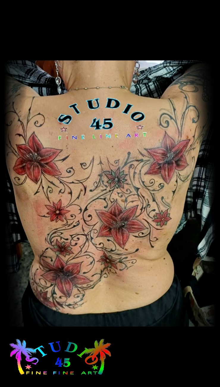 Rücken Oldschool Restauration Cover-Up
