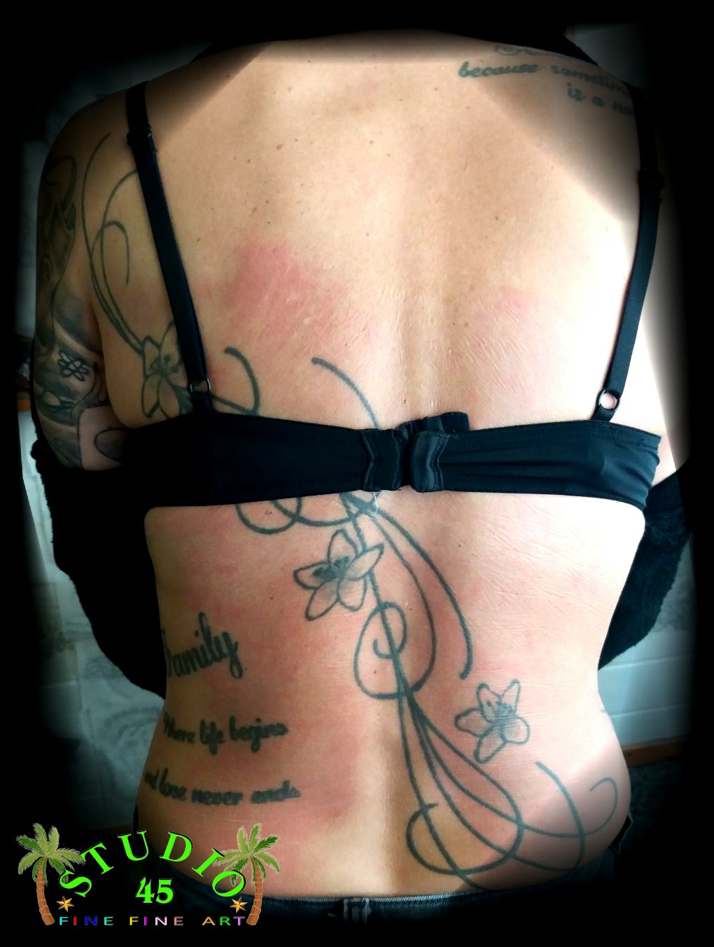 Ruecken Oldschool restauration IDEE Karibik Tattoo Recklinghausen STUDIO 45