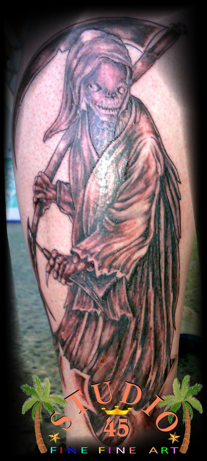 Sensenmann Grim Reaper Tattoo Recklinghausen STUDIO 45