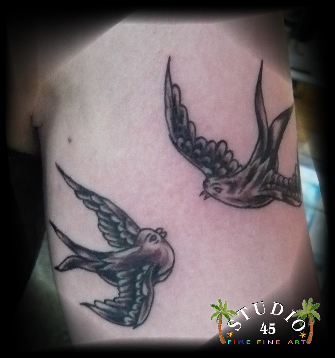 Schwalbenpärchen Tattoo Recklinghausen STUDIO 45
